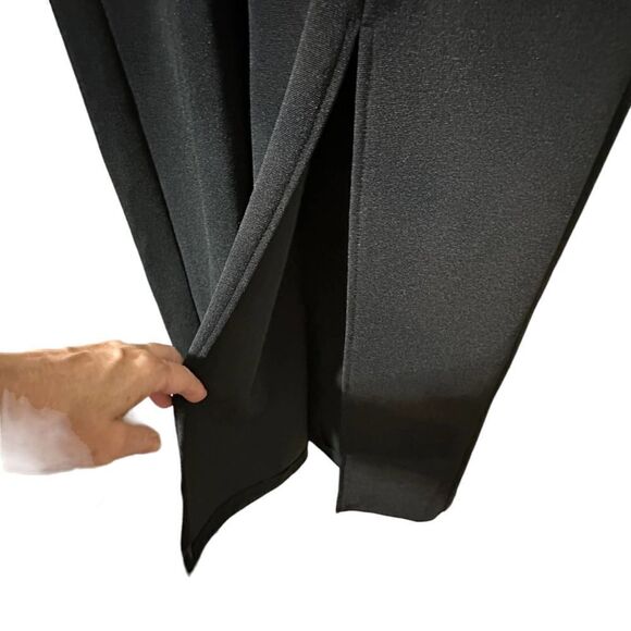 Vintage Betsy & Adam Black Maxi Formal Dress Size 13-14 - Picture 13 of 16